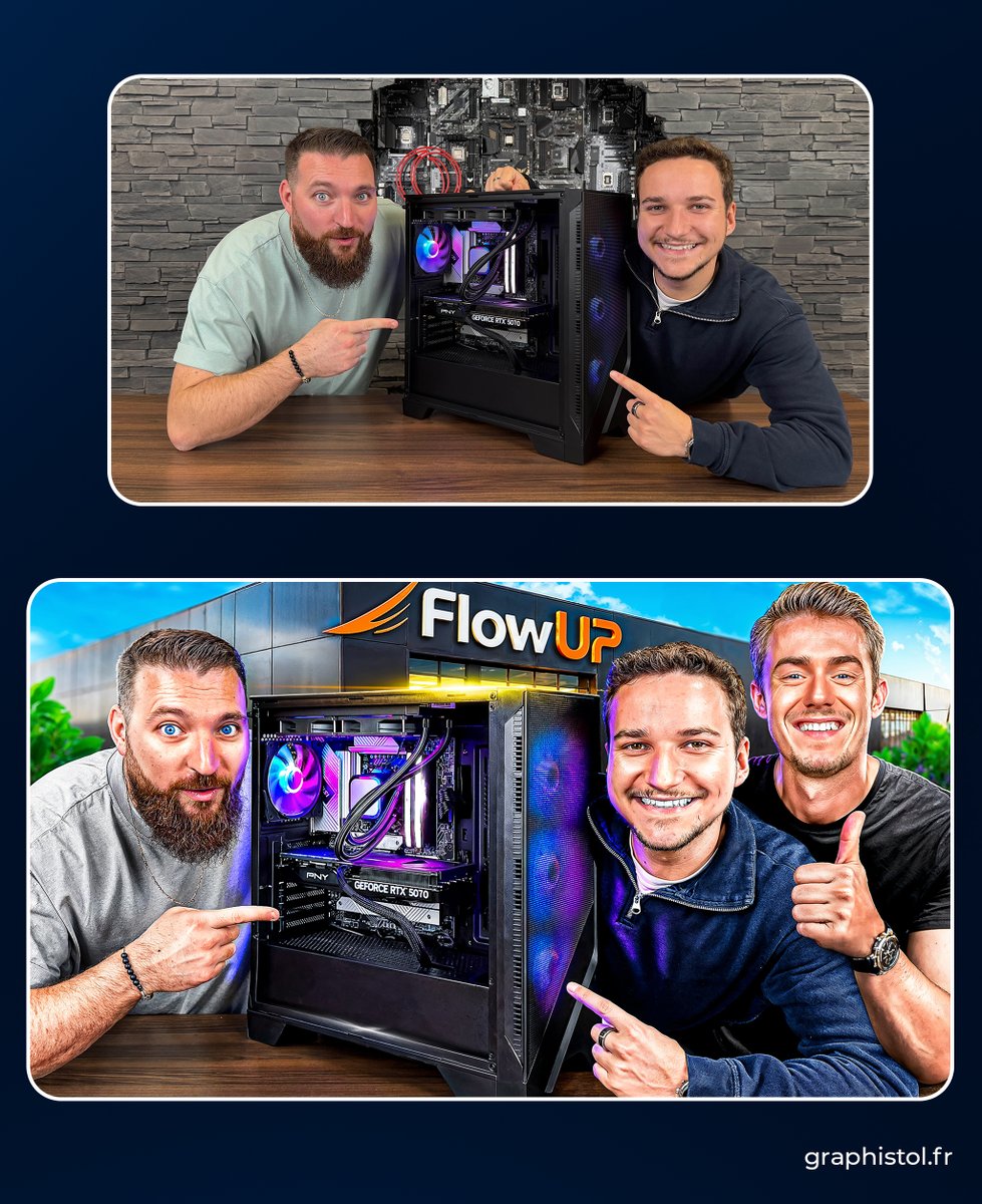 graphistol's tweet photo. 🔥 Ma toute dernière création vient de sortir pour la chaîne de @yt_guillaume , en feat avec @FRhardware  !
Un rendu propre, impactant…🚀 Let’s go !!
📩 Contact : https://t.co/mC5tCJs7Dc
MP ouvert https://t.co/QGMECUkxg5