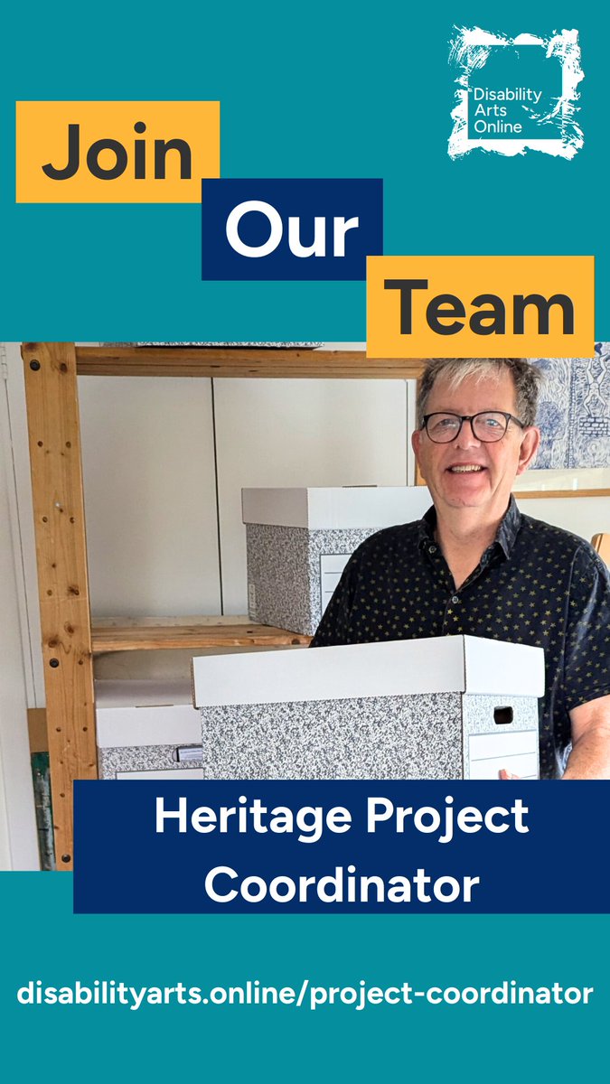disabilityarts's tweet photo. Are you an experienced Project Coordinator? We’re looking for someone to support the delivery of our 3 year project ‘Cripping Culture: A Journey into Disability Arts Heritage’.

14 hours per week
£32K FTE
Hybrid (remote + Brighton &amp; Hove)

Apply by 8 Dec: https://t.co/Q7aRuUbg0T https://t.co/bo3XiZ0Yoy