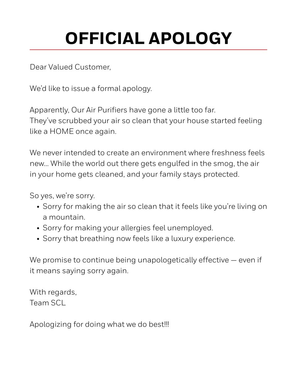_HW_Connection's tweet image. We’re Sorry for Making Your Air Too Clean 🏡

We never meant to make your air this clean… but if that means keeping your family safe, we’ll apologize again.
Our Air Purifiers — keeping what matters most protected.

#secureconnection #airpurifiers #airpollution #breatheeasy…