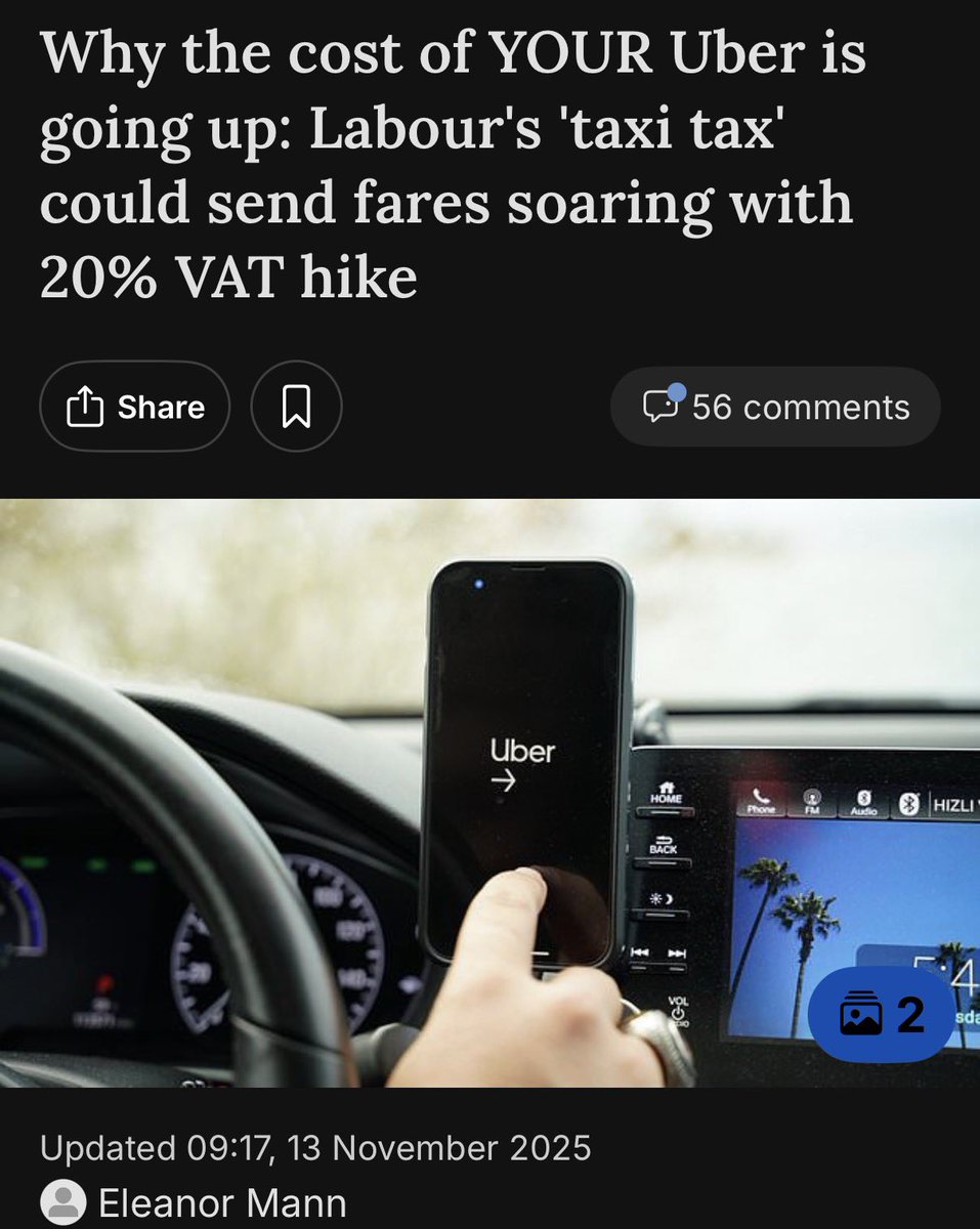 LET’S CLEAR THIS UP.
IT IS “NOT A TAXI TAX”, IT IS A BIG BUSINESS VAT IMPLEMENTATION. ALL BIG BUSINESSES PAY VAT, SO WHY SHOULDN’T THESE COMPANIES? 

TAXIS ARE NOT PRIVATE HIRE. THEY’RE NOT MINICABS. TAXIS WILL NOT INCUR VAT. 

mol.im/a/15286715