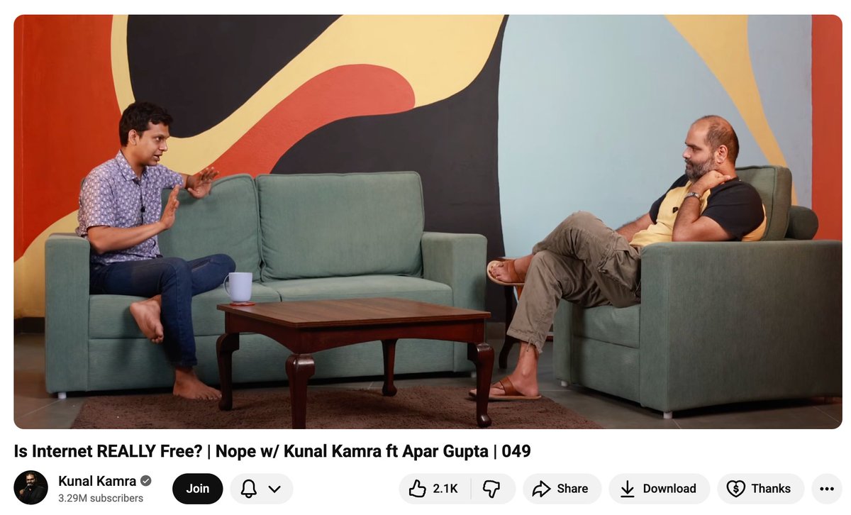 apar1984's tweet image. Thank you @kunalkamra88 for hosting me on your show and helping more people understand the realities and risks of Digital India. youtu.be/ga1w4P_PjcU?si…