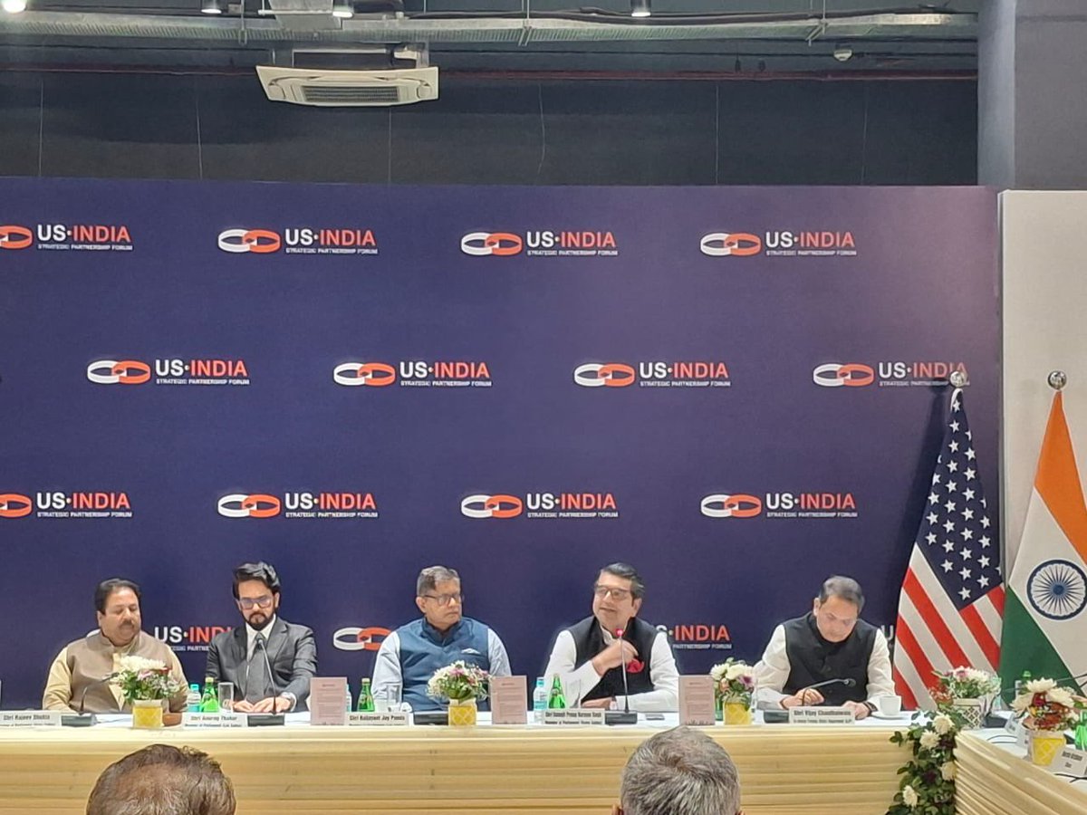 SinghRPN's tweet image. Addressed the visiting Board delegation of  @USISPForum with my parliamentary colleagues today . Stressed on the importance of a reset in India-US ties , focusing on shared values&amp;amp; new opportunities, India’s dynamic &amp;amp; growing economy and current geopolitical realities . Pleasure…