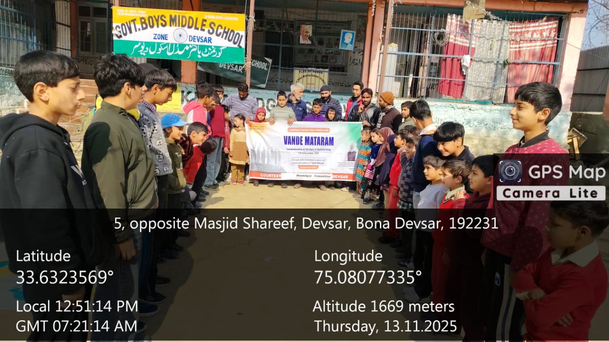 mcdevsar's tweet image. Today on 13/11/2025 MC Devsar conducted different activities like awareness about freedom struggle and vande matram at Govt Boys middle school Devsar , awareness among sanitation workers about source segregation of waste at MC Devsar office premises.