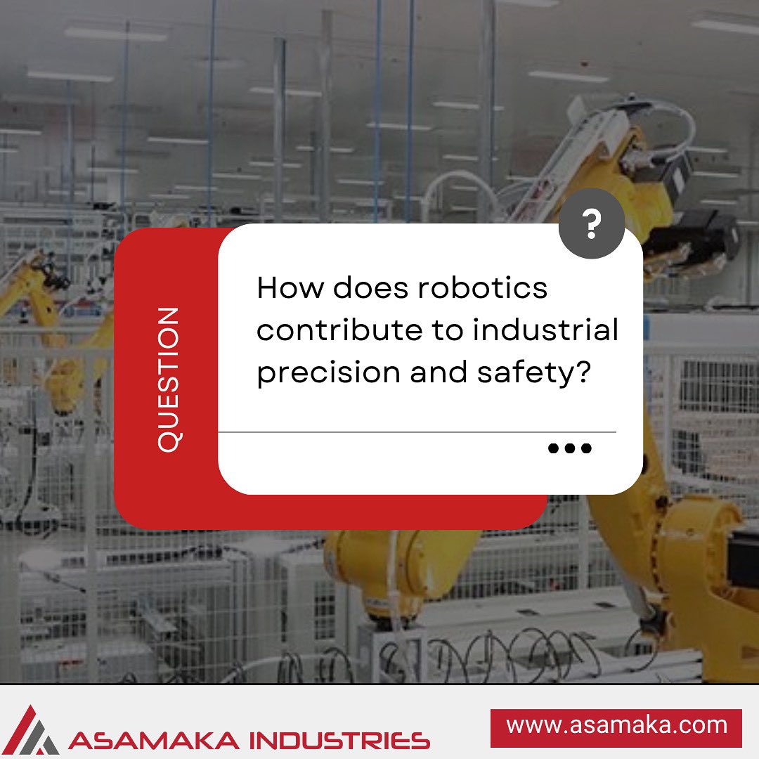 AsamakaIndustry's tweet image. Q: How does robotics improve industrial precision and safety?

A: Robots deliver consistent accuracy in welding, assembly, and inspection — boosting quality, cutting downtime, and keeping workers safe from hazardous tasks.

#Robotics #AutomationEngineering #SmartManufacturing