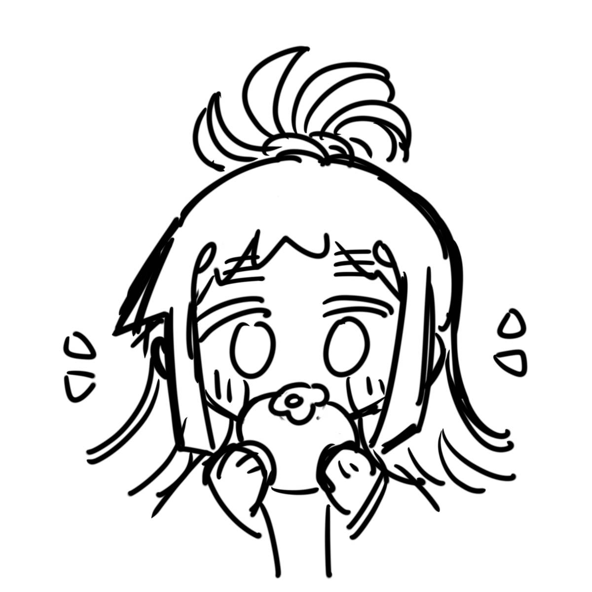 fucomina_0w0's tweet photo. (วาดเล่นเนื่องจากอ่านหนังสือเสร็จแล้ว) เห็นลูกพลับในซุปเปอร์แล้วนึกถึงฮะจังแหละ https://t.co/Nb9ozHvAP8