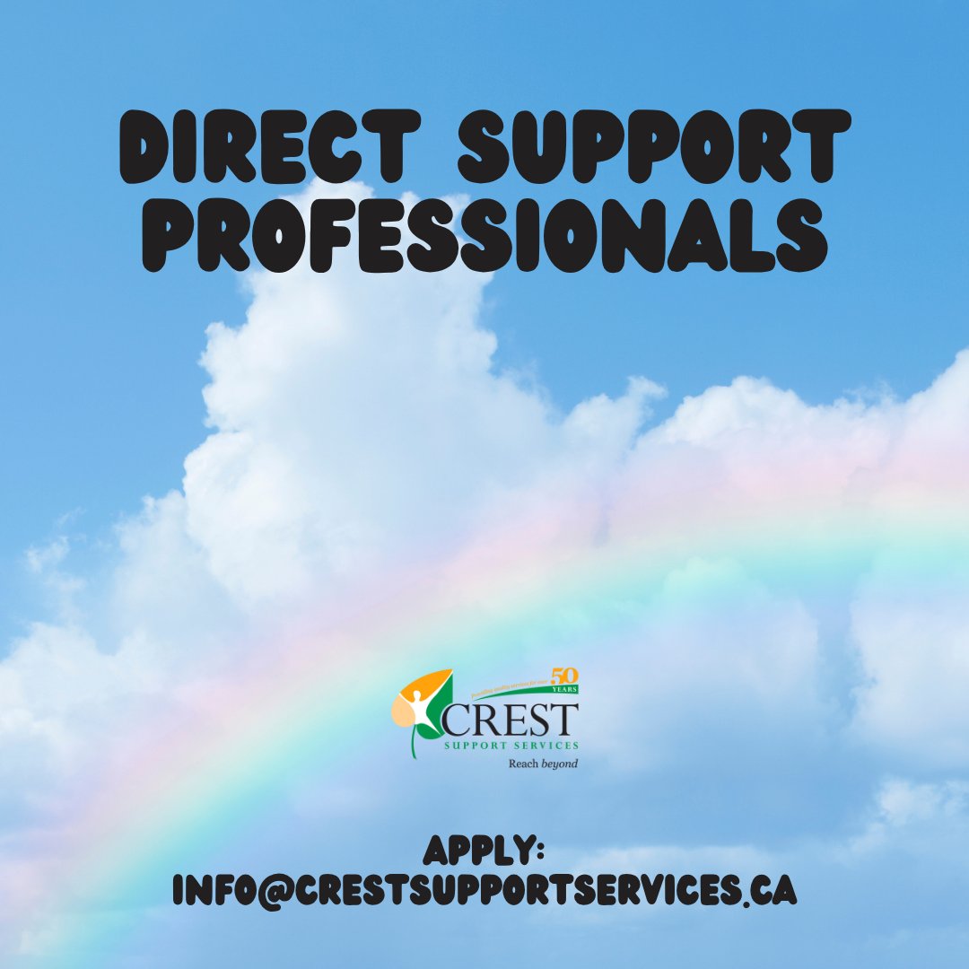 crestsupport's tweet image. Join our team as a Direct Support Professional! 💚

Make a lasting impact in the lives of those we support and help build a brighter, more inclusive future.

Apply today: info@crestsupportservices.ca

#crestsupportservices #mentalhealth #developmentaldisabilities #hiring