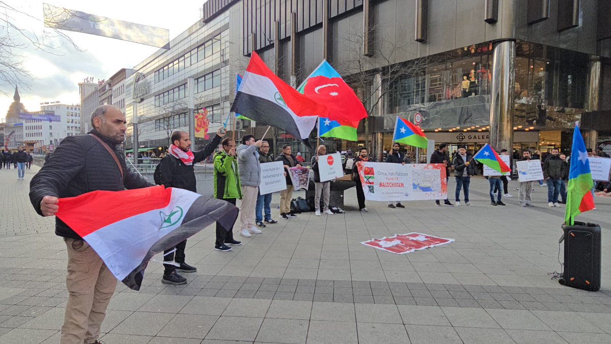 Free Balochistan Movement Marks Anniversary of Iranian Occupation with Awareness Protest.
