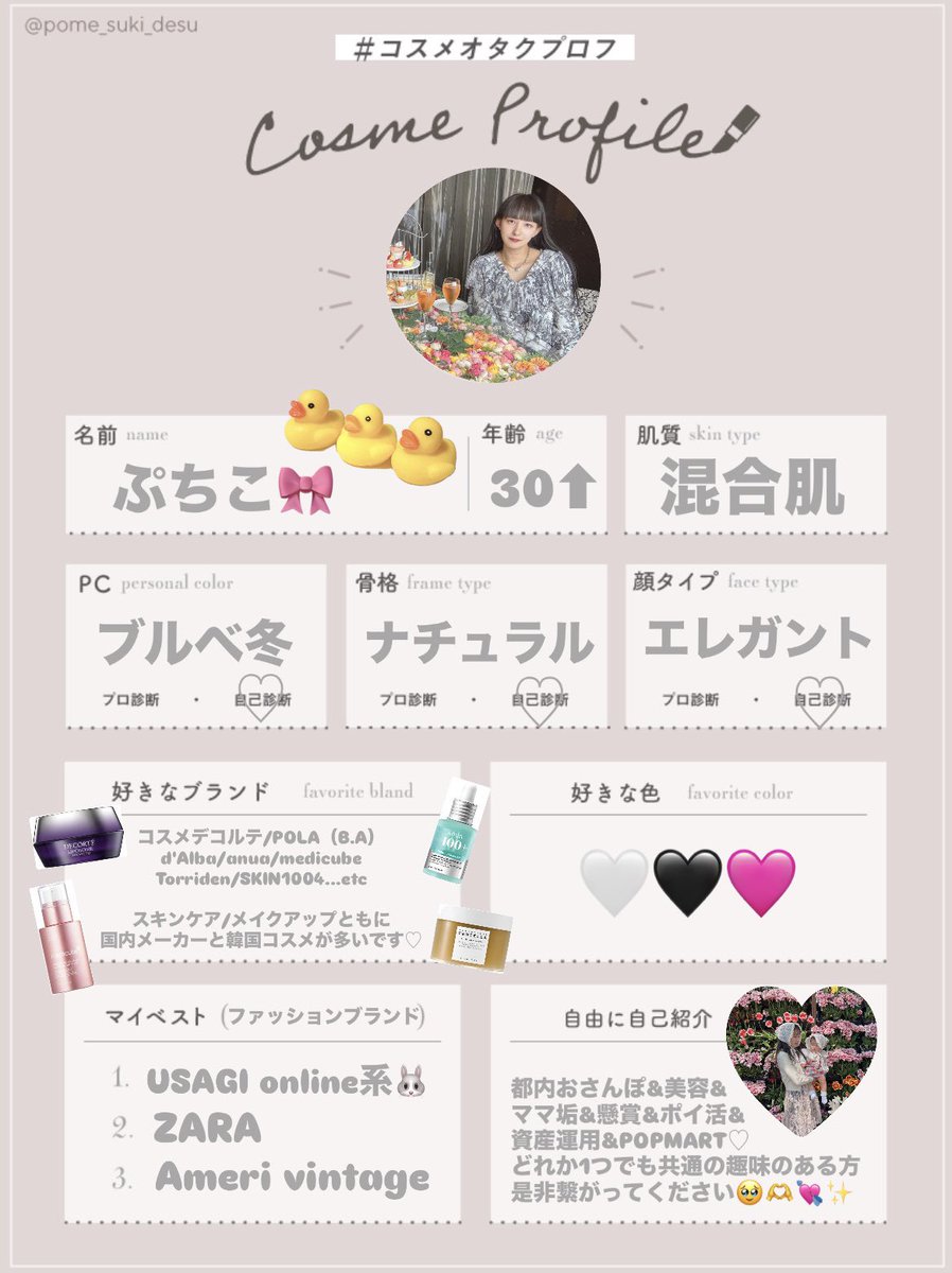 ぷちこ🎀アヒル3兄弟のコスメレビュー🐤🐤🐤 (@puchicosmetics