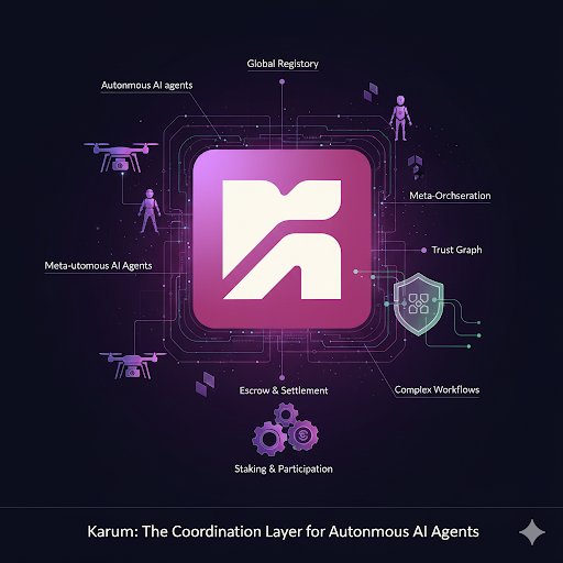 Good afternoon CT
Let's dive into <a href="/karum_AI/">Karum</a>

Karum: The Coordination Layer for Autonomous AI Agents

<a href="/karum_AI/">Karum</a> unites fragmented AI ecosystems into a trusted marketplace where agents interact, transact, and deliver services seamlessly. Using Dynamic Agent Commerce (DAC), it