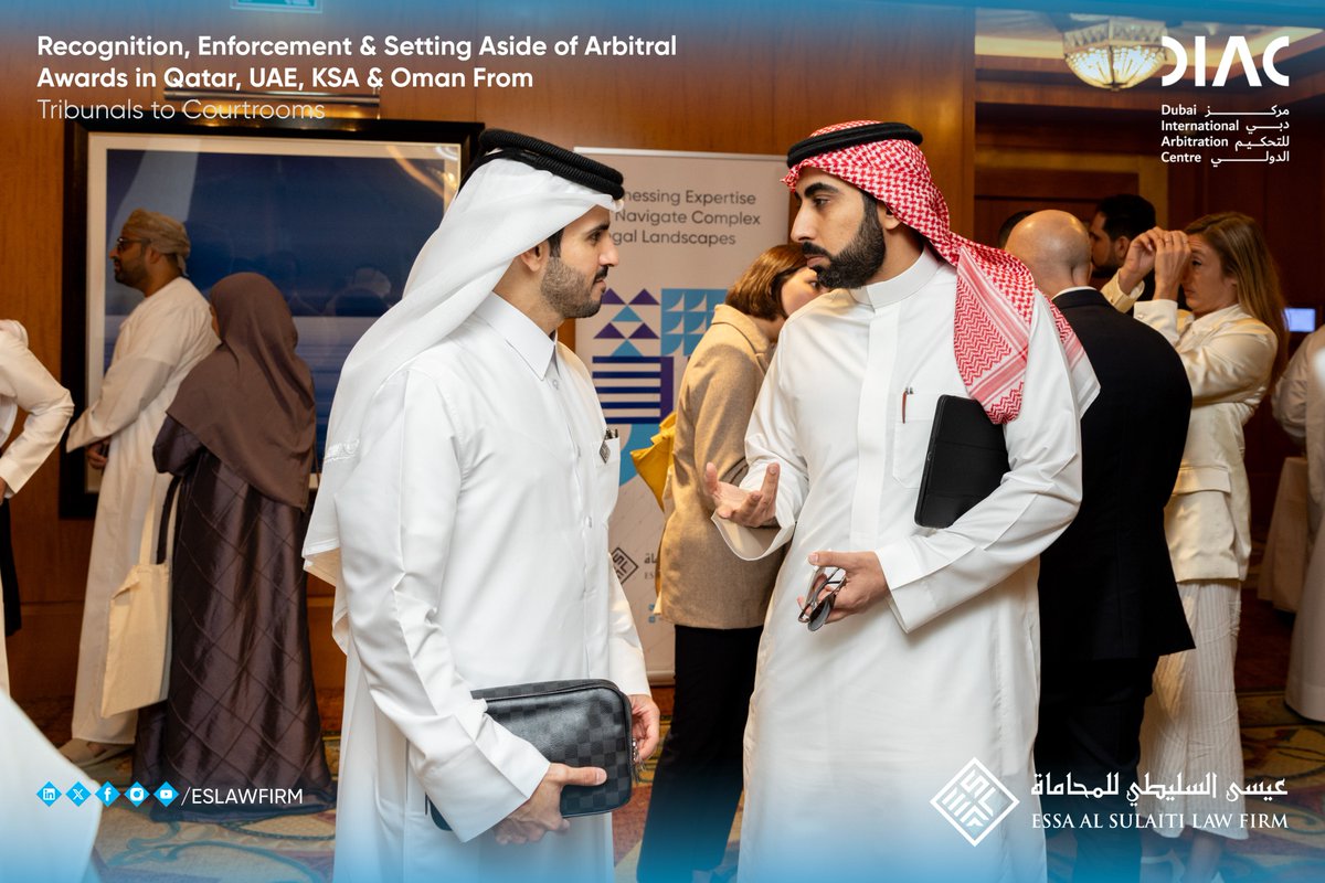 Dubai Arbitration Week 2025

Honored to host a dynamic panel during #DubaiArbitrationWeek 2025 on the Recognition, Enforcement &amp; Setting Aside of Arbitral Awards in Qatar, UAE, KSA &amp; Oman.
Grateful to our distinguished speakers &amp; all who joined us at The Ritz-Carlton, DIFC.