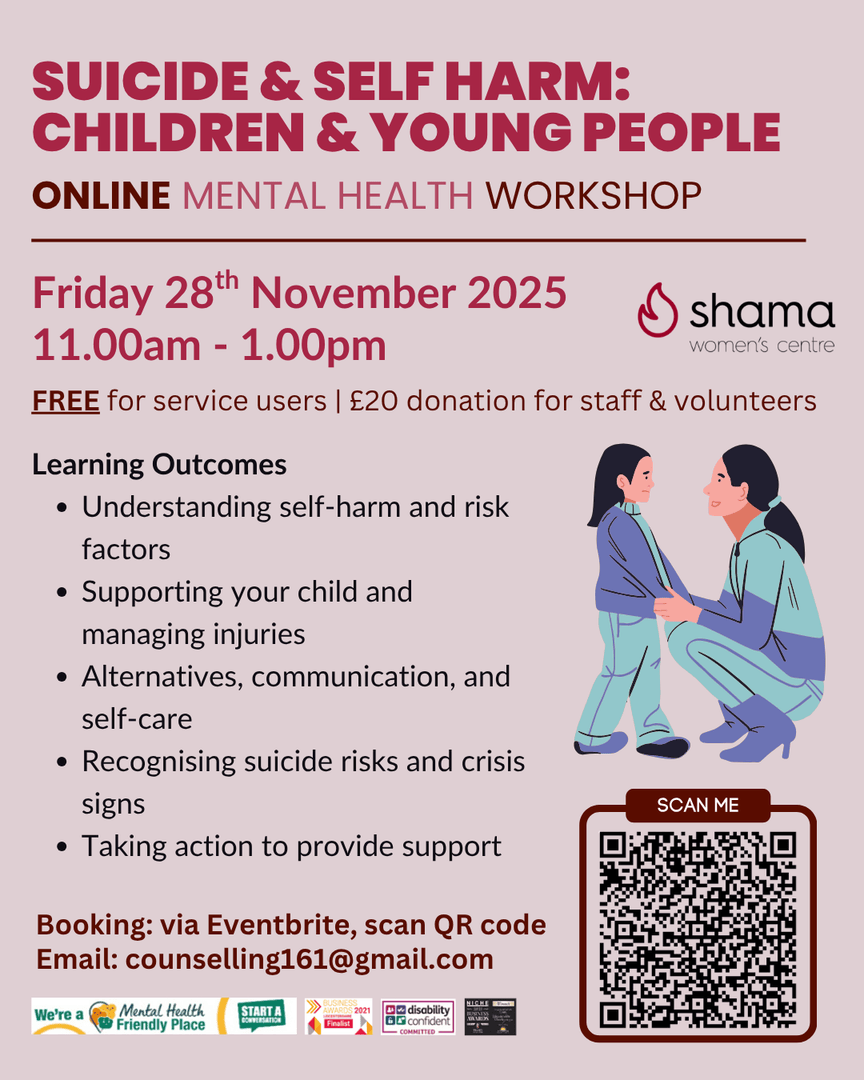 It’s never easy to talk about suicide or self-harm — This session will help parents, carers, and professionals understand self-harm, recognise suicide risks, and learn how to support children and young people with compassion, awareness, and care. 💛
