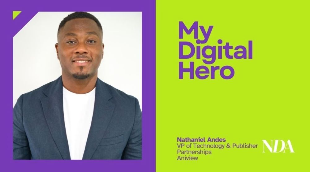 My Digital Hero: Nathaniel Andes, VP of Technology &amp; Publisher Partnerships, Aniview 

Who does Nathaniel chose as his digital hero?

buff.ly/Zgvuxq7