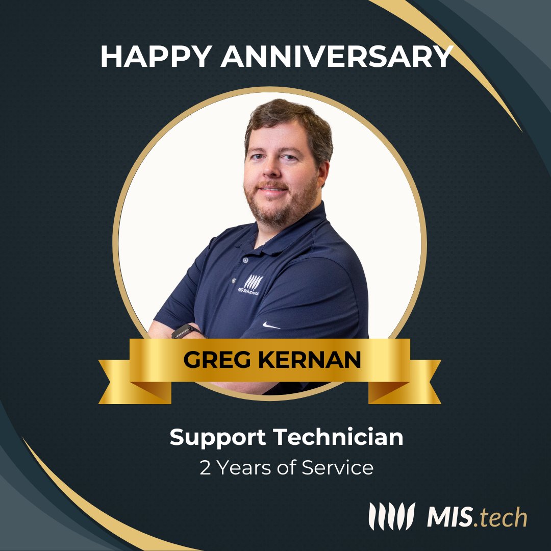 solutions_mis's tweet image. 🎉 Cheers to Greg Kernan on His Work Anniversary!

November 13th is Greg’s special day, and we’re recognizing his commitment and excellence at MIS Solutions. 

👏 Join us in celebrating Greg’s continued success!

#MISSolutions #WorkAnniversary #CelebrateGreatTeams #Ohio #Indiana