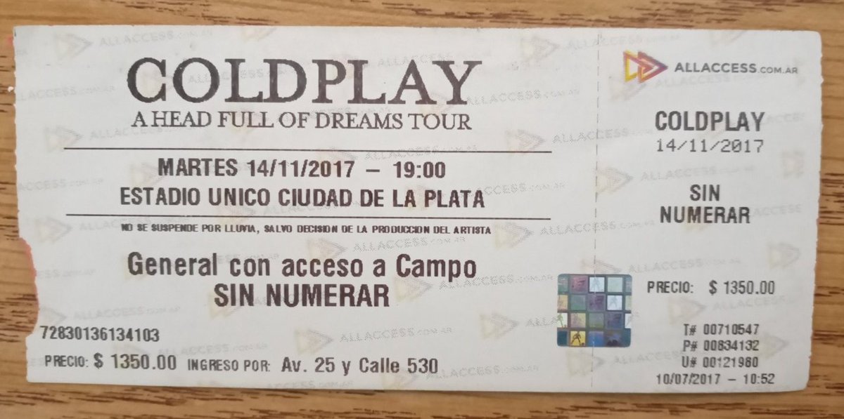 verorev13's tweet image. Por $1350 ví a Coldplay y a Dua Lipa en una misma noche. 😭