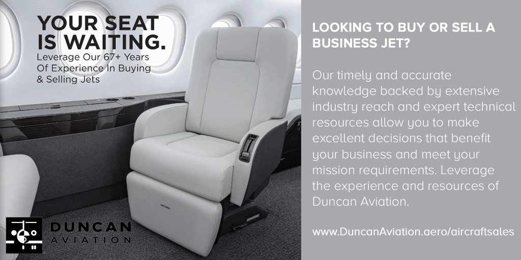 Discover Duncan Aviation's Aircraft for sale and Acquisitions...

DuncanAviation.aero/aircraftsales