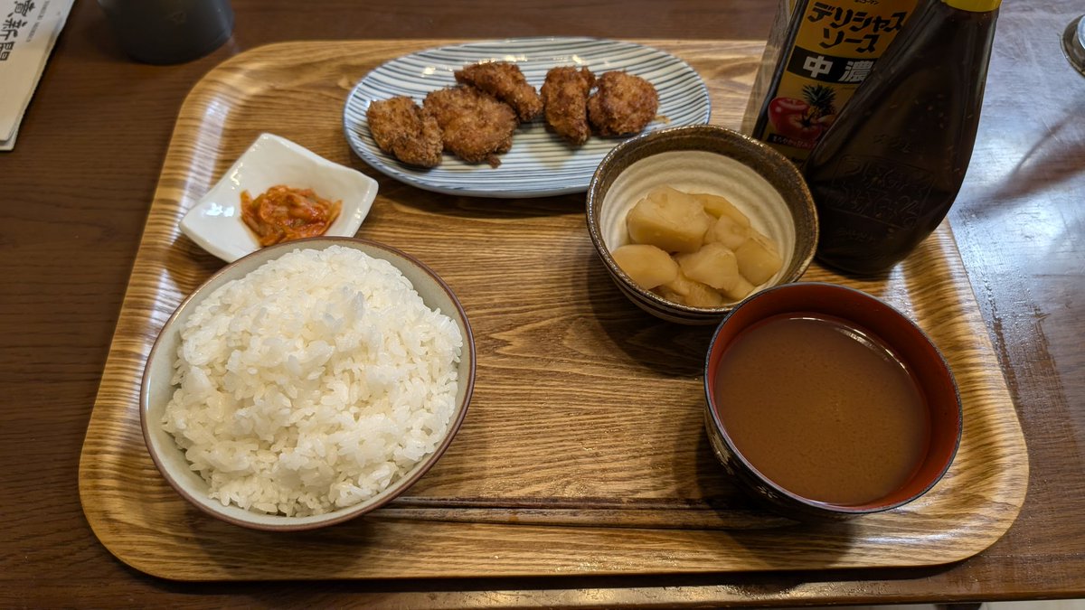 きょうの夕飯は味噌かつです