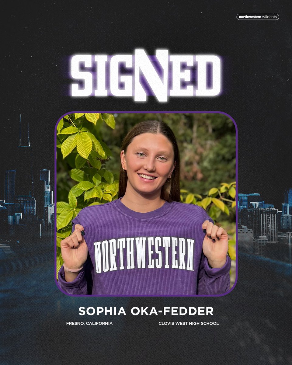 Officially a Wildcat ✍️

Welcome to Northwestern, Sophia Oka-Fedder!