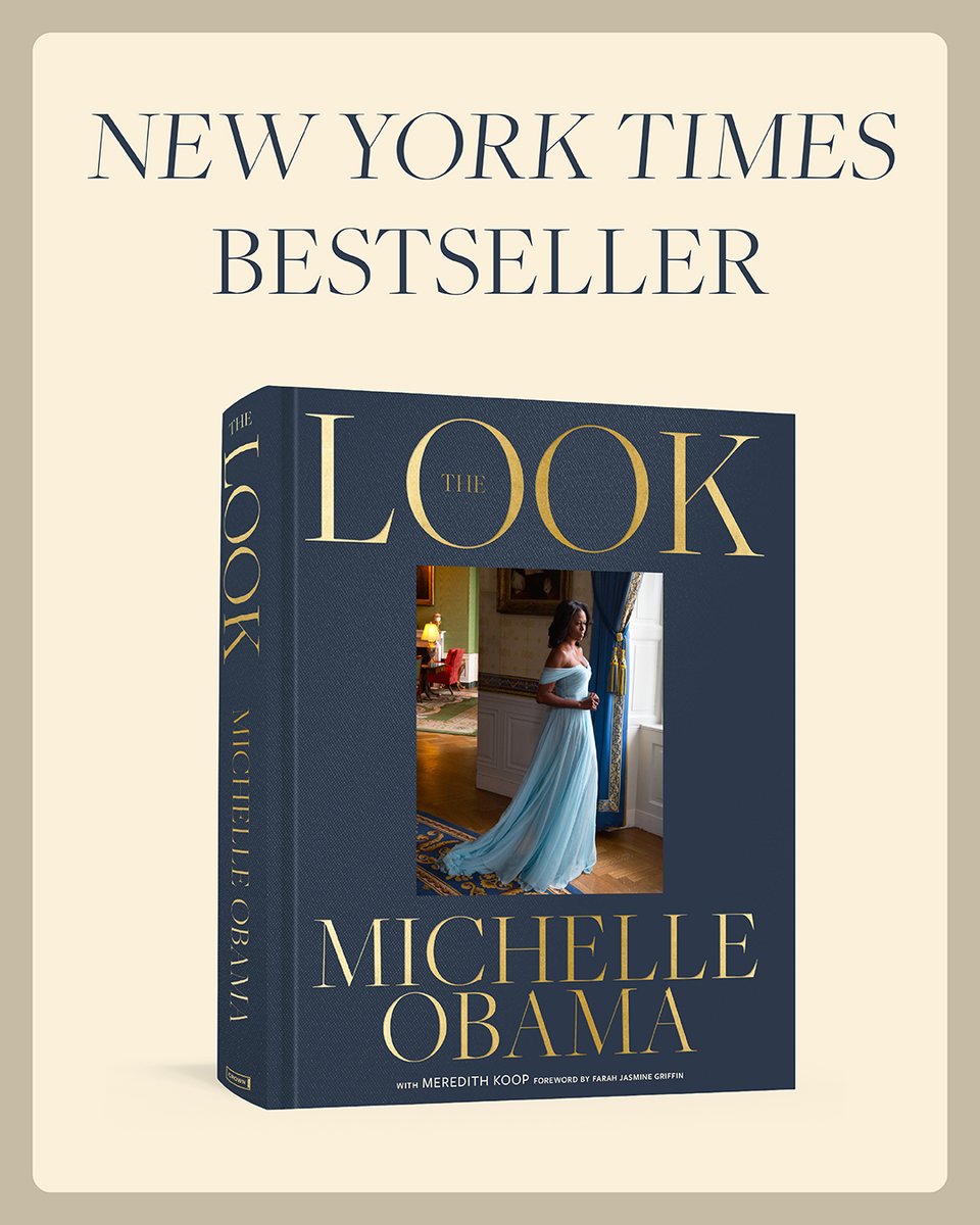 CrownPublishing's tweet image. THE LOOK is officially a New York Times bestseller! ✨💙

We are so thrilled that this book is resonating with so many people. Join us in congratulating Michelle Obama on this amazing news! 🤩

#TheLook

nytimes.com/books/best-sel…