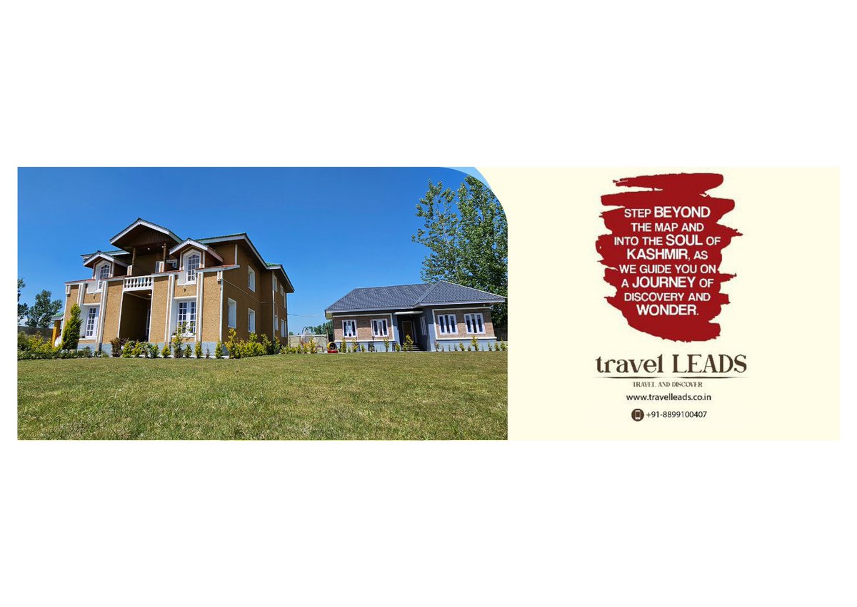 TravelLEADS2023's tweet image. Come and experience the simple life in Kashmir🌄
Our homestay “Leads Inn” is the perfect place to relax, rejuvenate, and connect with nature.

Book now! 📞+918899100407

 🌈#budgetfriendly #staywithus #booktoday #kashmir_lovers #srinagar #kashmir #narbal  #travel #5bhkvillas