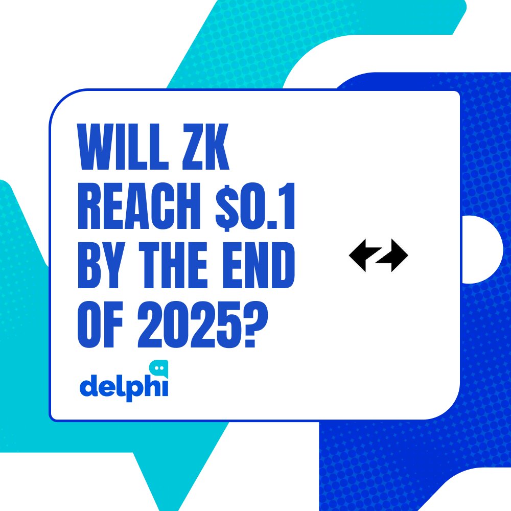 🚨 NEW MARKET ALERT 🚨

Will ZK reach $0.1 by the end of 2025? 🤔

YES or NO — it's your call.

🔗 Bet Now: delphi.trade/events/133/

#Delphi #Cronos #PredictionMarkets