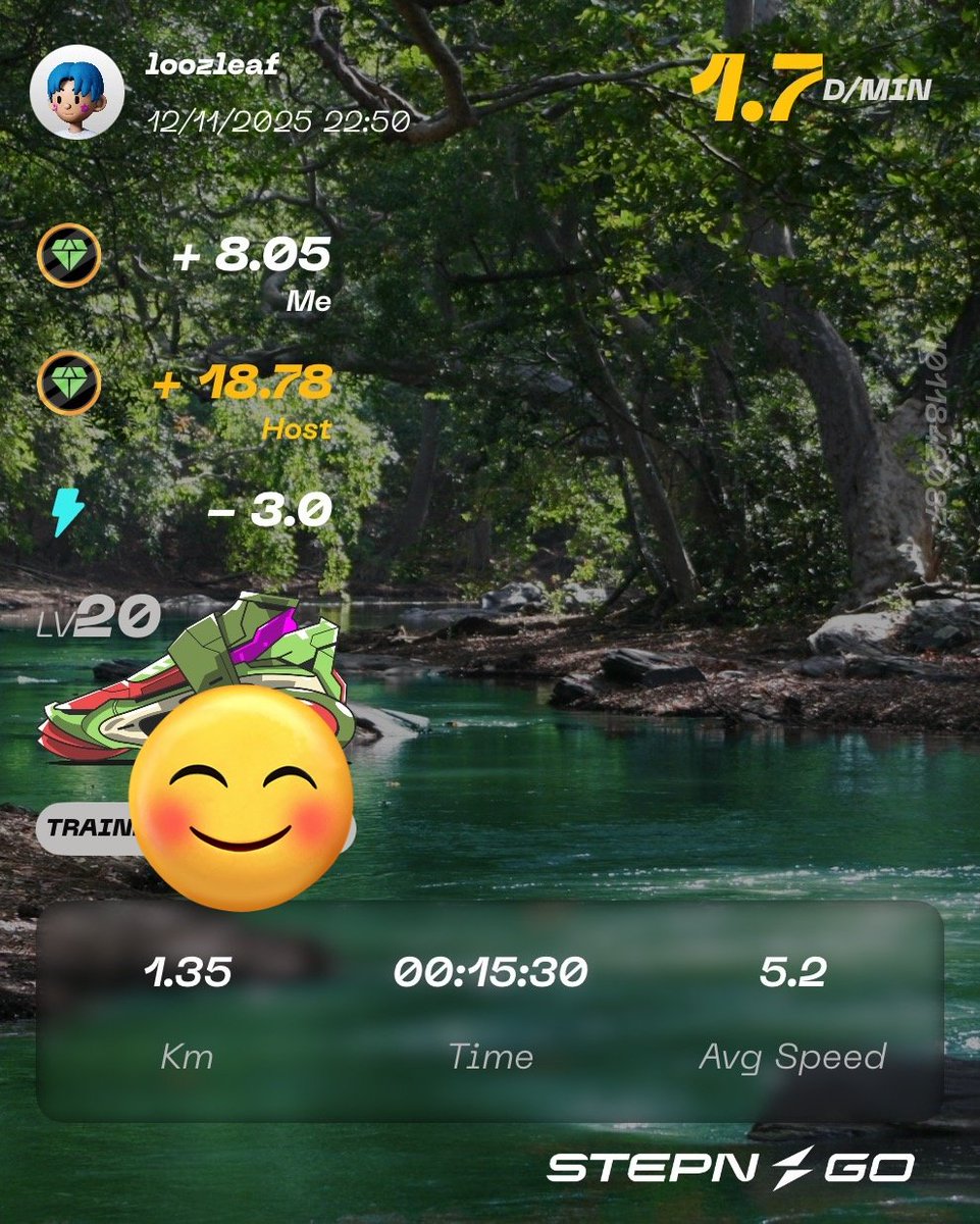 akihitozinnia's tweet image. 昨日のムーブ ＃STEPN ＃StepApp ＃SuperWalk ＃HEAL3
そろそろ手袋の季節ですかね🙃
少し寒いけど汗かかないで歩けるのは快適です👍
もう少しで仕事も落ち着きそうです😁