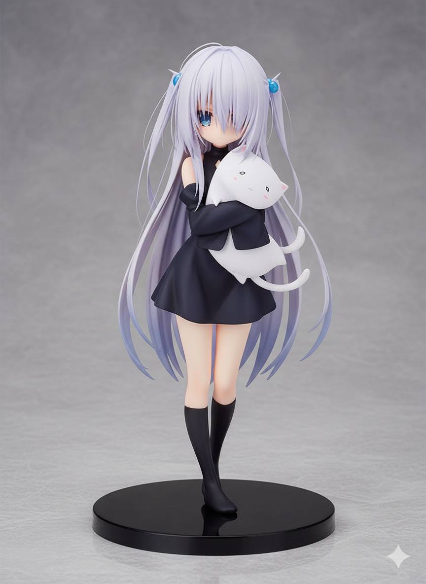 絵が描けないのでGeminiくんで作ったうちの子フィギュアシリーズ貼っときます🩵全員男の娘…♂