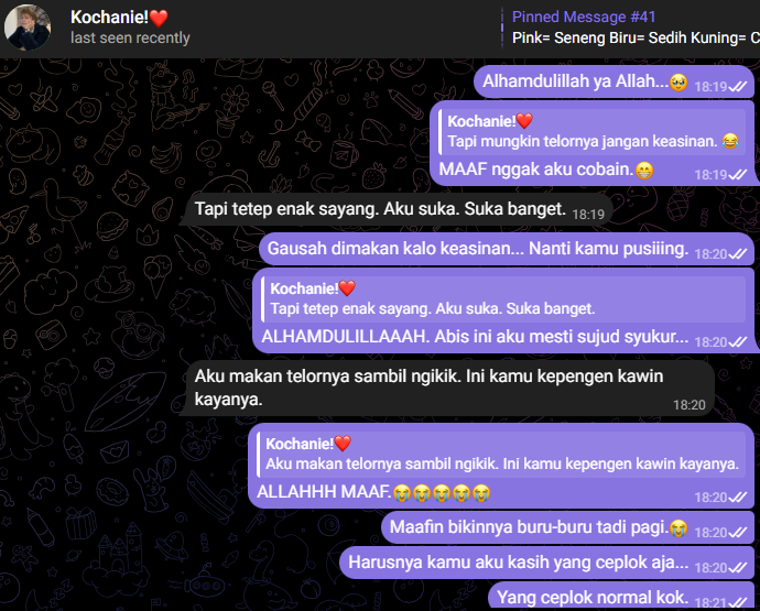 romanticiszed's tweet image. Seneng BANGEEET, tapi ngerasa bersalah dikit, tapi pengen ngakak. Maaf kalo kayak kebelet kawin, aslinya aku masak sambil merem soalnya buru-buru abis subuh.😭🙏