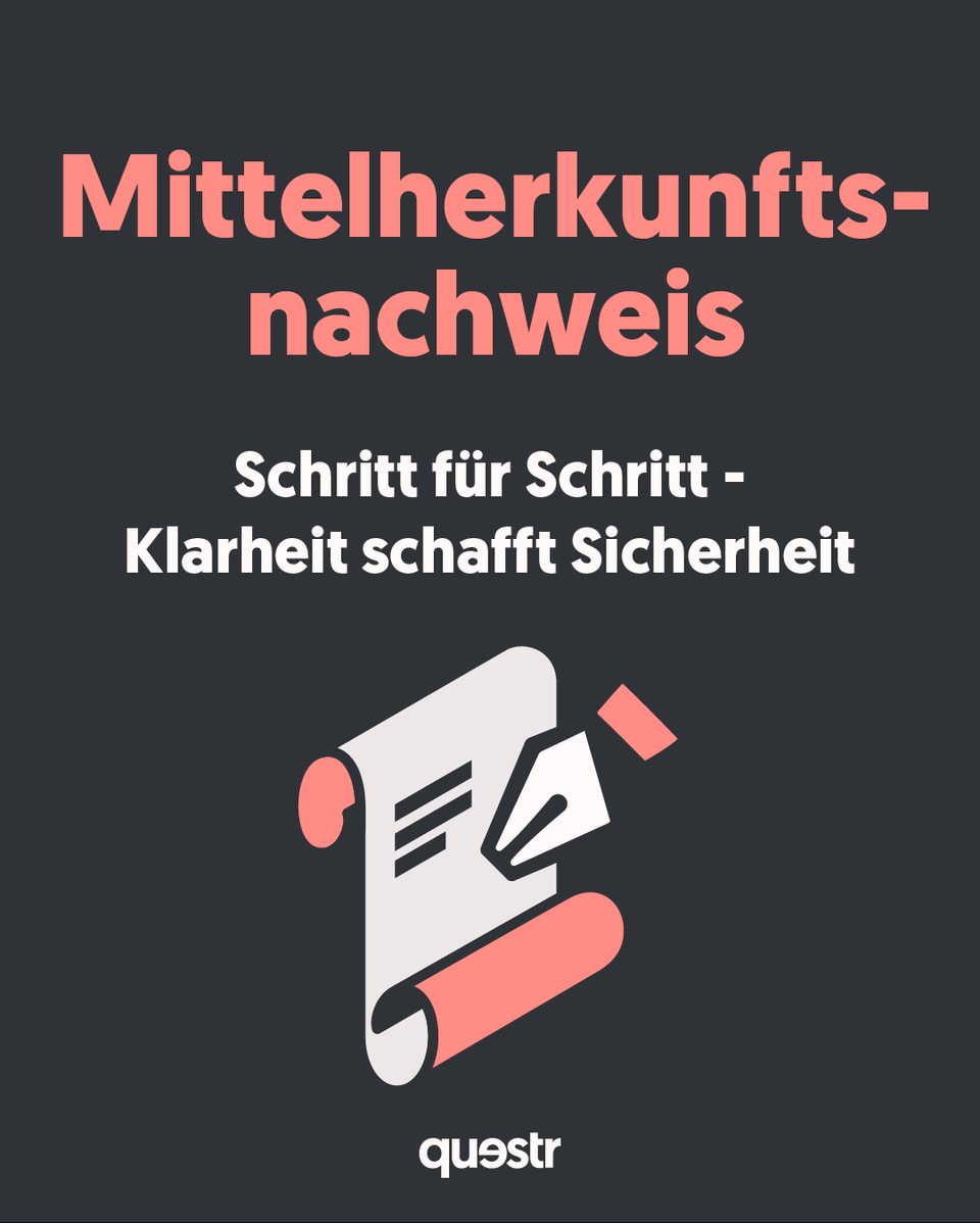 questr_io's tweet image. 🧭 Klarheit entsteht durch Struktur.

Unser Prozess für Mittelherkunftsnachweise:
1️⃣ Daten sammeln – Wallets, Börsen, Tools.
2️⃣ Transaktionen aufbereiten – chronologisch, vollständig, lückenlos.
3️⃣ Zuflüsse belegen – Bankauszüge, Einzahlungsnachweise, On-Chain-Belege.
4️⃣…