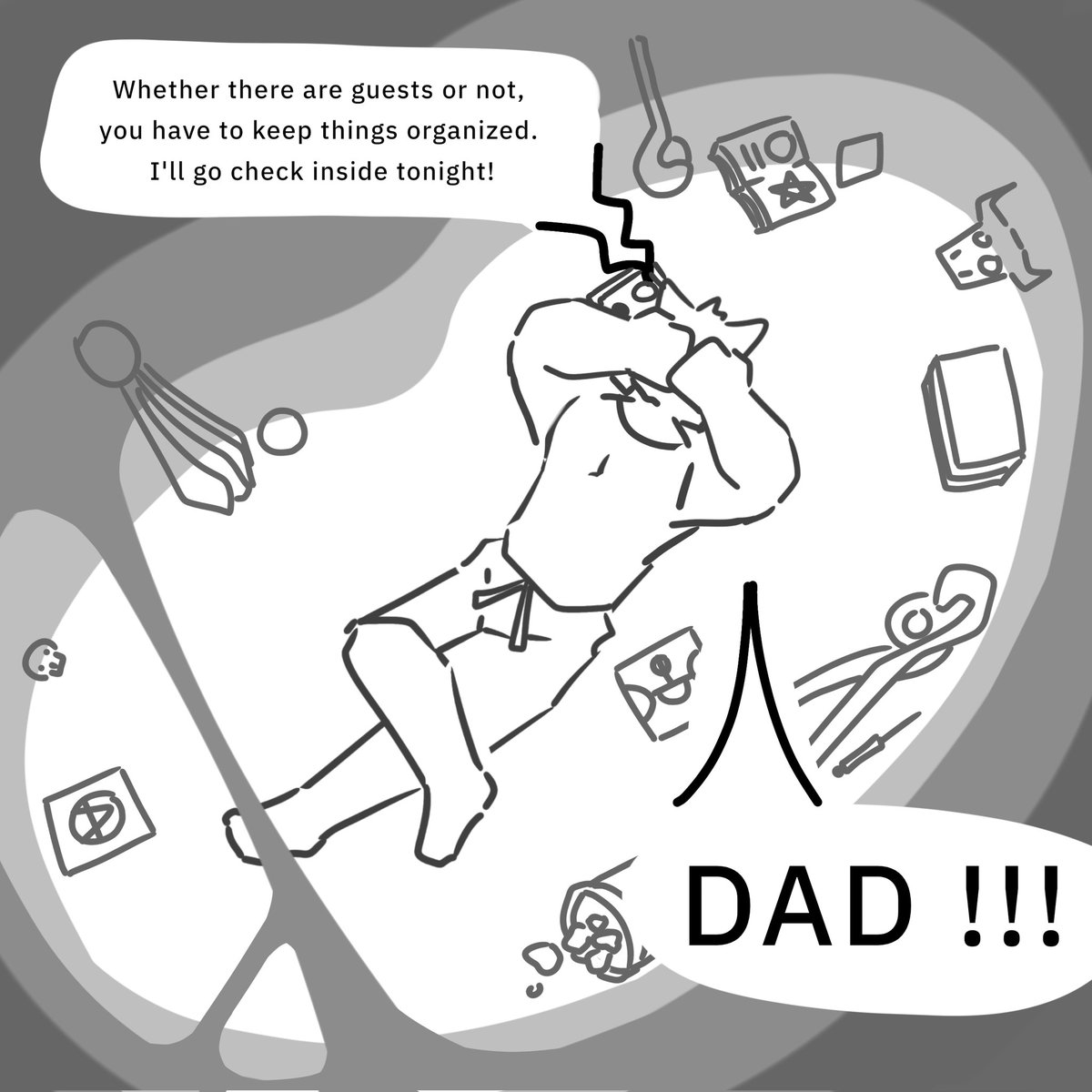 Torch_Draker's tweet image. My dad is very strict ! 😡