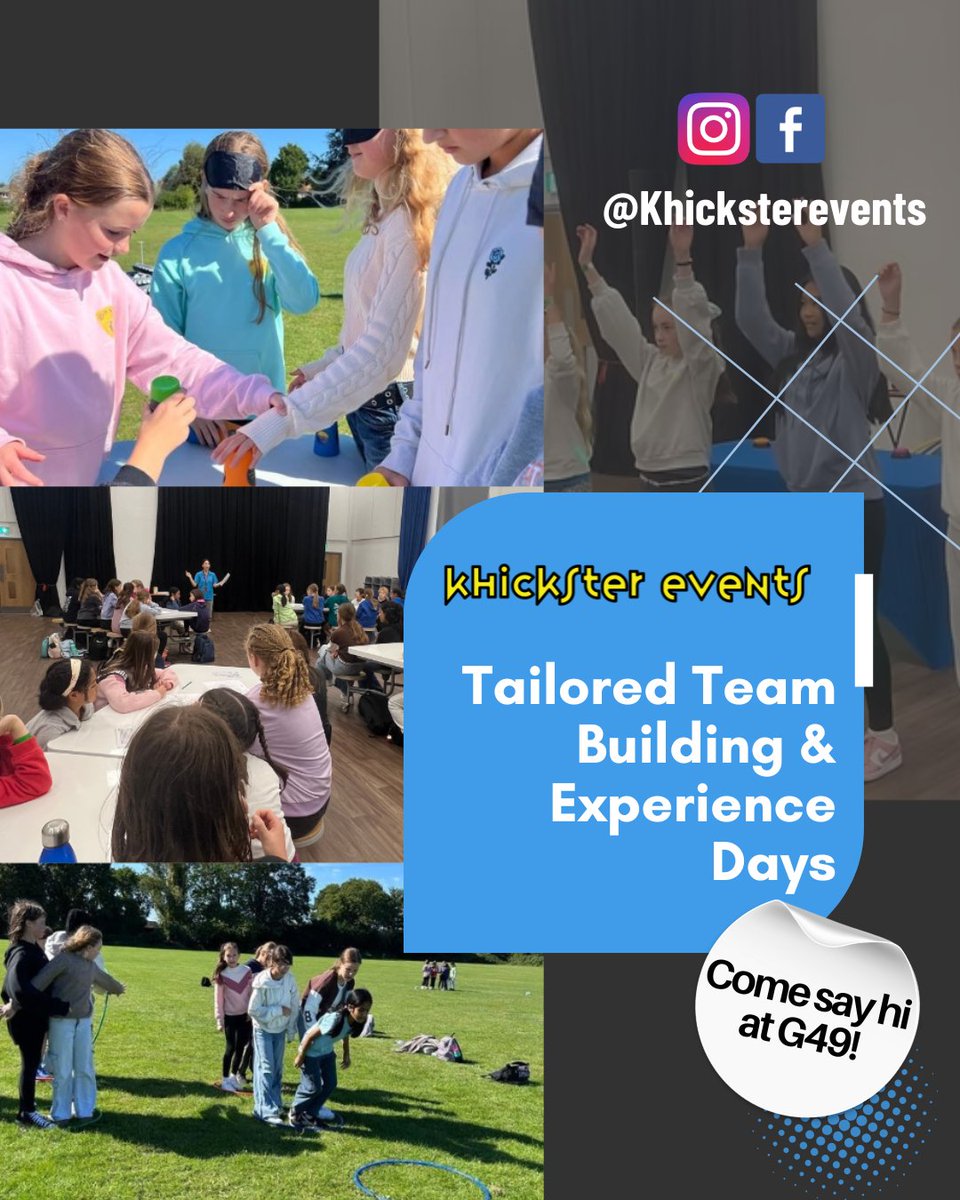 Exhibitor message:
Great to meet you yesterday and showcase our teamwork, confidence and fun! 💪
Khickster Events delivers tailored experience days that help students grow through hands-on challenges! 🎉
#KhicksterEvents #TheEducationPeopleShow #TeamBuilding #ExperienceDays