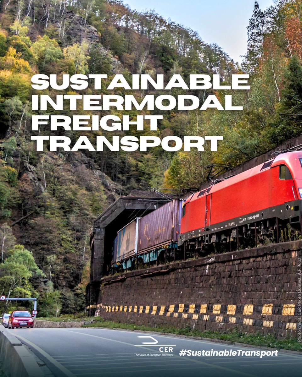 CER_railways's tweet photo. 👍 Sustainable, intermodal freight trains
👎 Longer, heavier trucks on roads

The EU is debating changes to allow longer, higher and heavier trucks to travel across Europe.

20 associations signed a joint statement to support sustainable freight transport📝https://t.co/QRF9ZCHpJN https://t.co/uoVkBHjp9w