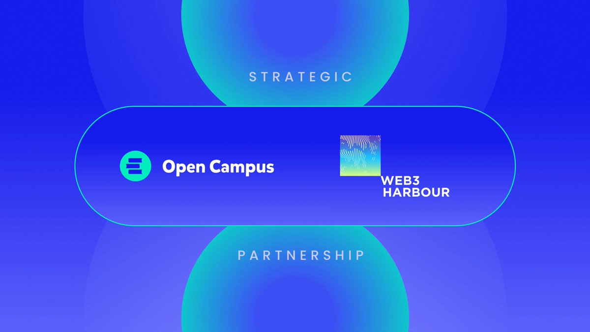 opencampus_xyz's tweet photo. Open Campus joins Web3 Harbour 🫱🏼‍🫲🏻

Partnering with Hong Kong’s leading Web3 community to advance innovation in education finance and on-chain credentialing.

Where strong regulation meets real-world impact, building the future of Web3 education together. https://t.co/0ucw5XyZNm