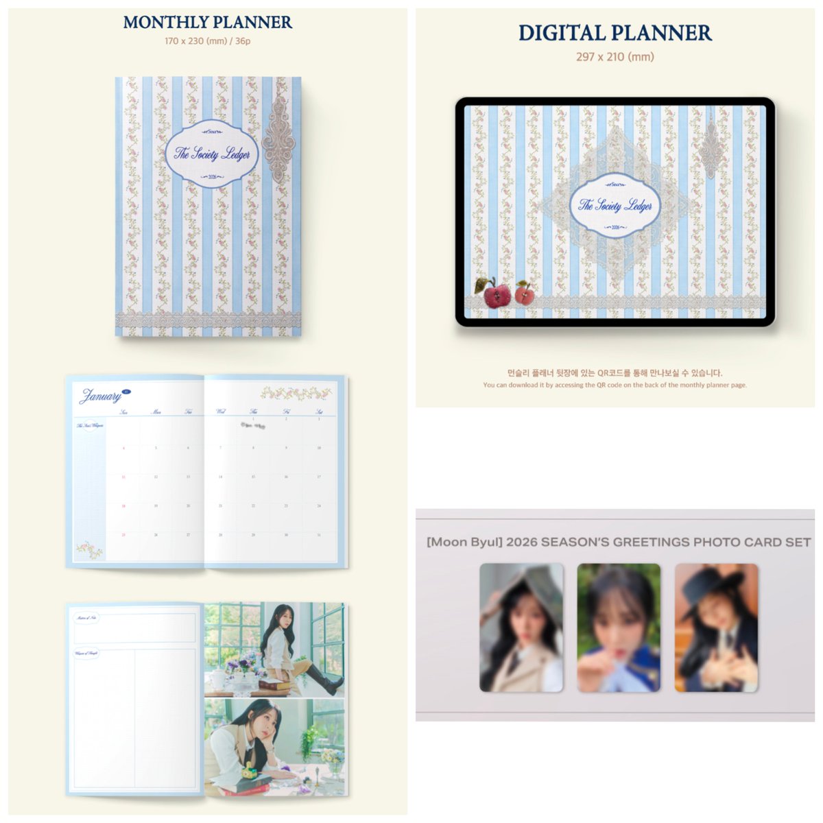 cikinmoss's tweet image. MOONBYUL 2026 SG Loose Set

📌EXCLUDE LOCAL POSTAGE

•Outbox+Desk Cal+Folded Poster - RM30
•Brochure+Postcard Set+Mini Poster Set - RM30
•Selfie pc+Concept pc+Deco Sticker - RM70
•Monthly P+Digital P+POB Set - RM45

Limited slots, DM if interested🤗

#pasarmamamoo #moonbyul