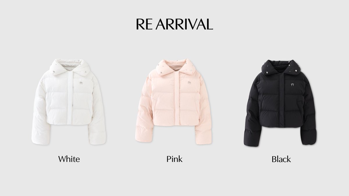 RE ARRIVAL > 発売後WEBにて即完したbijou cropped down jacketがご