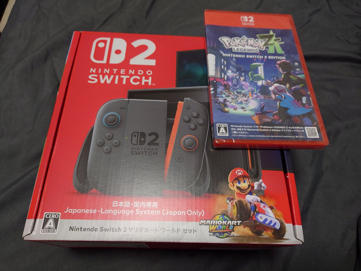 dede_padr's tweet photo. 招待販売でやっと買えたSwitch2届いた！
届くまで我慢してたポケモンやっと始められる😆 https://t.co/EztcpVFZNy