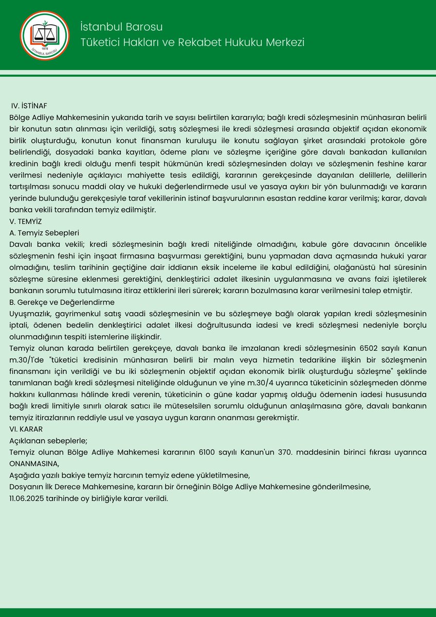 Tüketici Hakları ve Rekabet Hukuku Merkezi tweet media