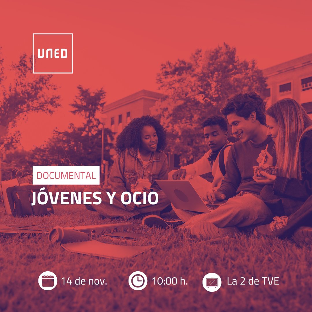 🎓✨ Esta semana, en Universo UNED de La 2:

🕒 El disfrute del tiempo libre es una de las grandes conquistas de la sociedad contemporánea. Aunque el ocio juvenil suele asociarse a prácticas poco saludables, también puede ser un espacio de crecimiento, creatividad y convivencia.