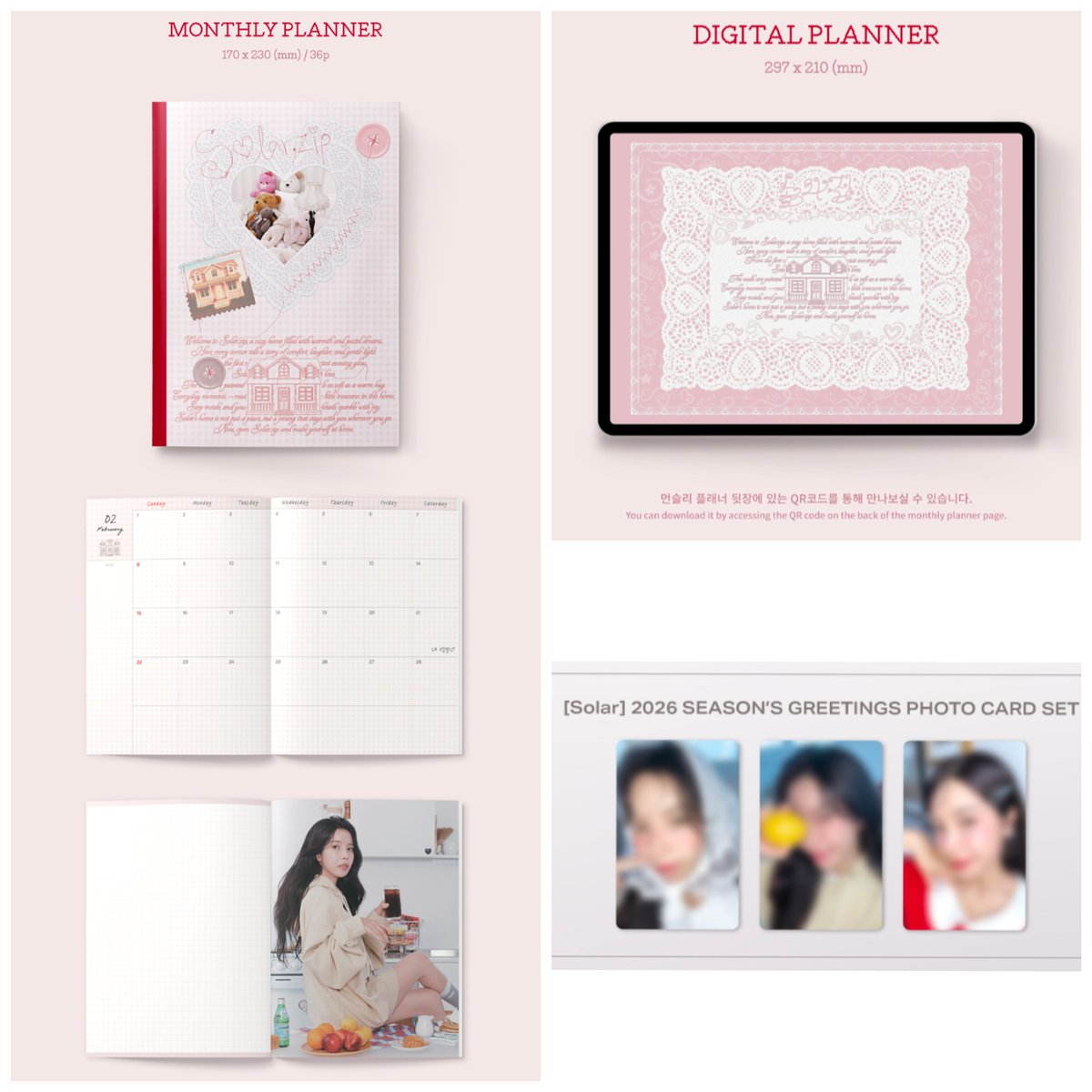 cikinmoss's tweet image. SOLAR 2026 SG Loose Set

📌EXCLUDE LOCAL POSTAGE

•Outbox+Desk Cal+Folded Poster - RM30
•Brochure+Postcard Set+Mini Poster Set - RM30
•Selfie pc+Concept pc+Deco Sticker - RM70
•Monthly P+Digital P+POB Set - RM45

Limited slots, DM if interested🤗

#pasarmamamoo #solar