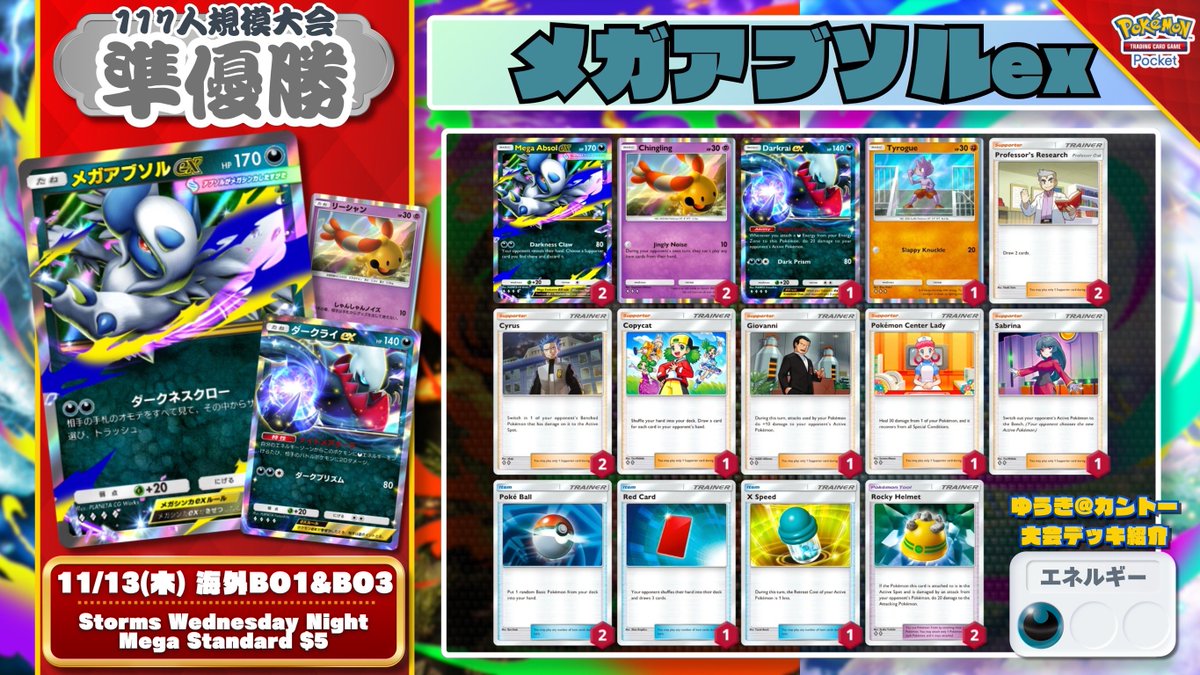 🌏 ポケポケ 大会結果 🌏 モノマネむすめ採用の『スイクンex』が優勝