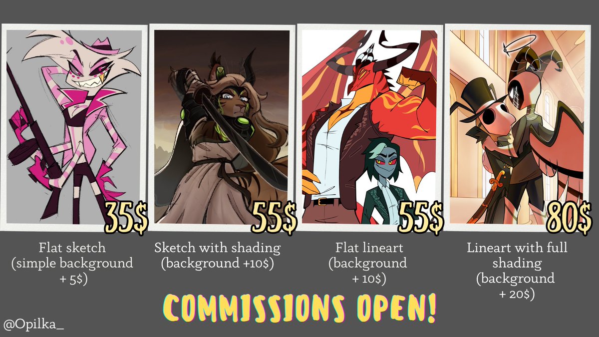 Opilka_'s tweet photo. Commission slots open!
My Boosty: https://t.co/GH2RAuwWU9

#Commission #commissionopen https://t.co/9zMQstB62X