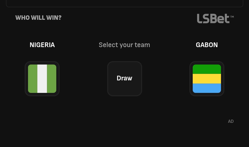 Iam_fizy's tweet photo. 20k for grabs for the first person to predict the correct score.
If 20k is not small for you, give it a trial. Cheers 🥂 https://t.co/jEf5hapelH