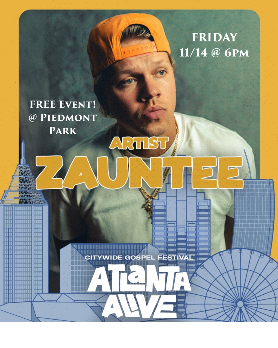 Zauntee's tweet photo. ATL — TONIGHT! I’m performing live Fri Nov 14 @ 6pm at Piedmont Park and it’s FREE for the whole city.
Full set. New merch. Meet &amp; greet after.
📍 400 Park Drive, Atlanta 🎟 Info: https://t.co/ezGS0bt2wm

Pull up and bring somebody who needs hope.🔥 https://t.co/qJxHCh9M6u