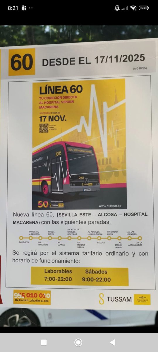 OtraSevillaEste's tweet photo. Los vecinos  pedimos un planito actualizado donde se vean claramente  las paradas
#SevillaEste es muy grande, miarma, y a veces cuesta orientarse entre tantas avenidas y líneas distintas. 
Pensemos en las personas mayores🙏
@Ayto_Sevilla
@tussamoficial
 #AlMacarenaEnBusPorFin https://t.co/mlPHiEtMcK