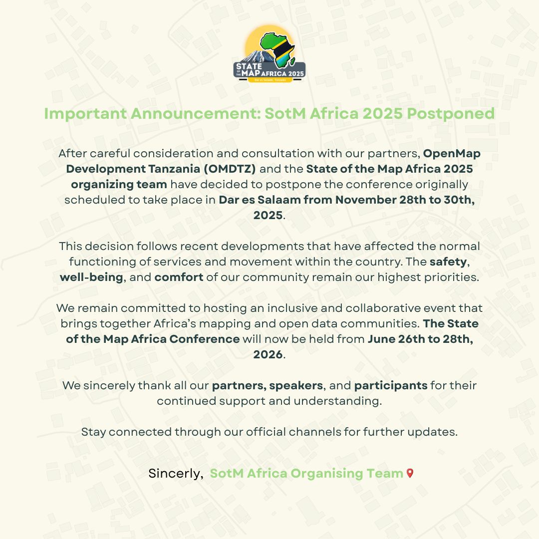 SotM Africa 2025 tweet media