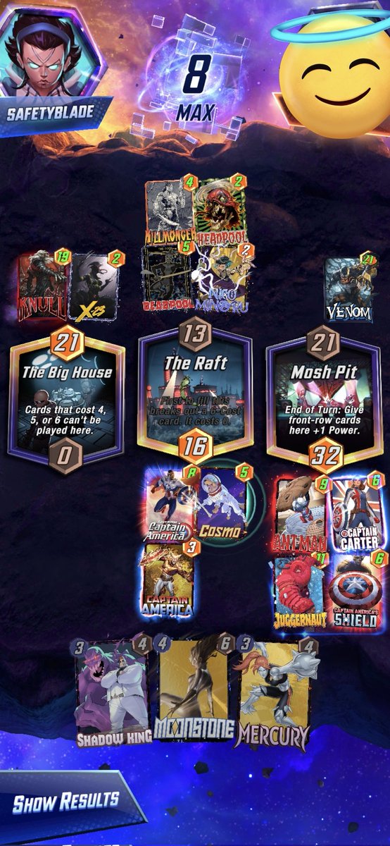 Quick one... because it's unlikely I can stream the deck tonight 😎 another day, another deck climbing back to the top 10

Top 6 achieved this evening just waiting around for kids 🏀  to finish!

Fight the empire, long live tech cards 🙏 

<a href="/SnapDecks/">SnapDecks</a> 
<a href="/NickDaGreekGeek/">Nick (NickDaGreekGeek)</a>