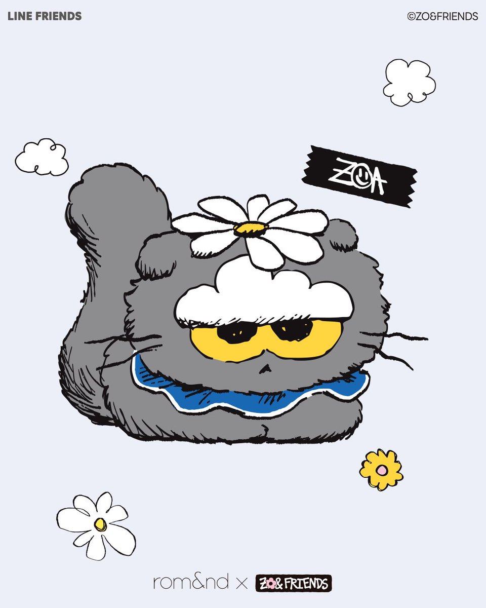 📢rom&ndの新たなコラボ！ ZO&FRIENDS紹介✨ ＼ いつも スロー