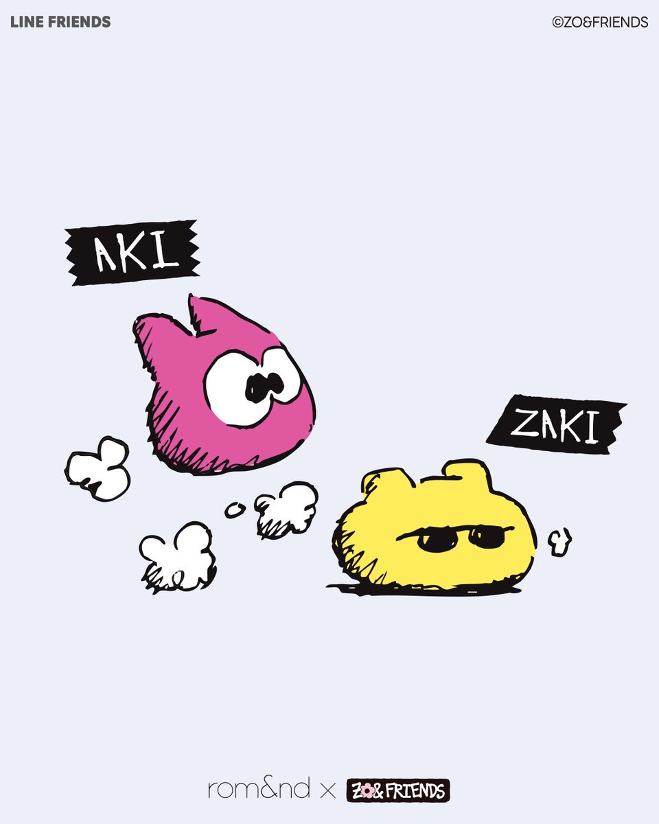📢rom&ndの新たなコラボ！ ZO&FRIENDS紹介✨ ＼ いつも スロー