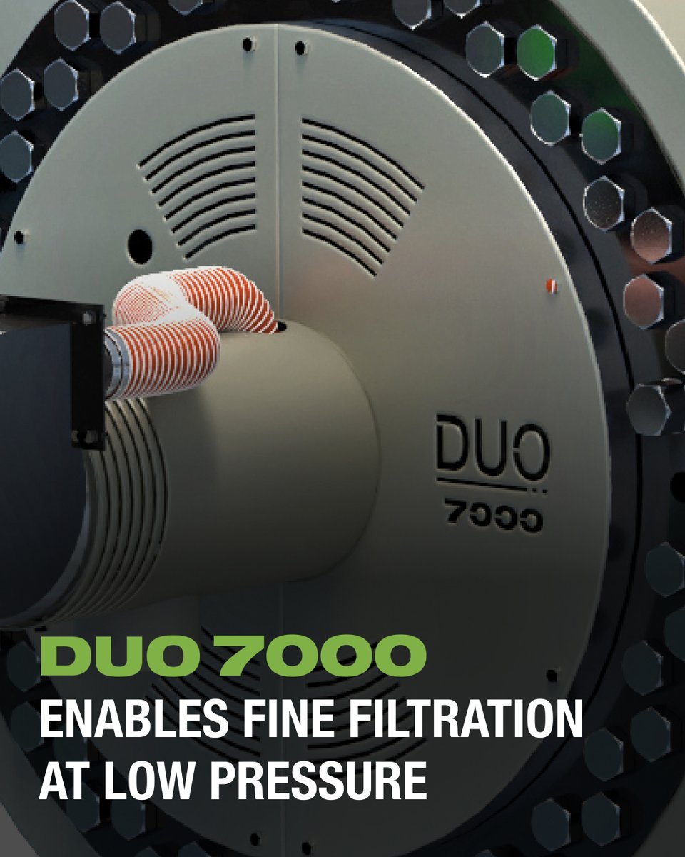 BreakMachinery's tweet image. DUO 7000’s larger filtration surface enables fine filtration at lower working pressure, protecting equipment and increasing energy efficiency.

🔍 Learn more about DUO 7000: breakmachinery.com/en/products/du…

#breakmachinery #filtrationsystem #recyclingtechnology