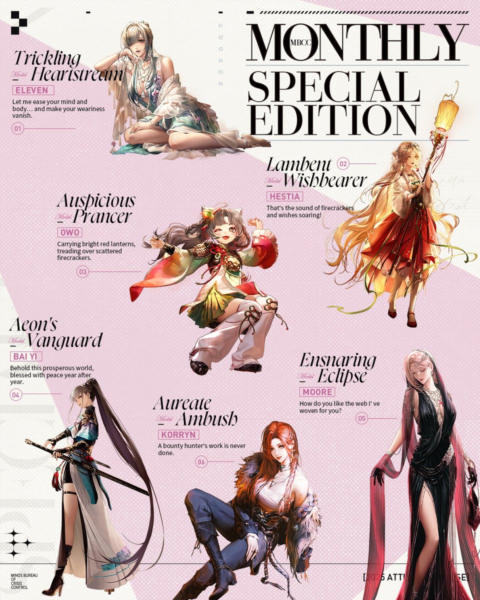 PathtoNowhereEN's tweet image. ■ MBCC Monthly — 2025 Attire Showcase 02/03

What fashions have graced the halls of Path to Nowhere in its third year?

▼ Check out the Monthly and pick up some style tips

#PathtoNowhere #PTN #ShatteredBlade #PTNTurns3