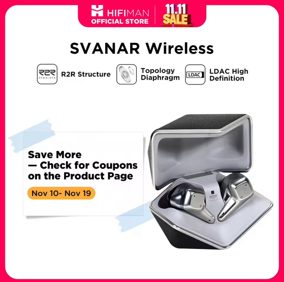 hifiman savanar wireless 保証書納品書付 Svanar wireless | イヤホン | HIFIMANJAPAN Online Store